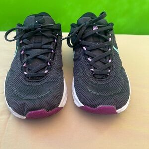 Nike Running Sneakers Black Purple White Men’s Size 10‎